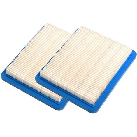 Filtre Air - Papier HEPA Plissé Caoutchouc - Pour Tondeuse À Gazon Et Tracteur - Compatible Remplacement - 2 Pièces