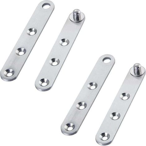 Charnières de porte pivotantes - 2 paires de charnières pivotantes à 360 degrés - En acier inoxydable Pour meuble - Porte pivotante (1/4)