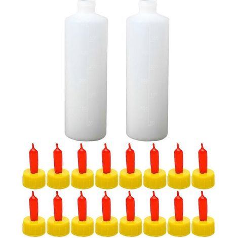 Kit d'alimentation et de soins au biberon pour chèvres, comprenant une tétine, ensemble de 5 pièces, adapté à l'élevage. (1/5)