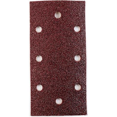 KWB lija rectangular gr-120 93x186 mm 8 agujeros  498117912 , Lija rectangular grano 120 93 × 186 mm con 8 agujeros 498117912 (5 uds.), diseñada para trabajos de lijado fino y acab