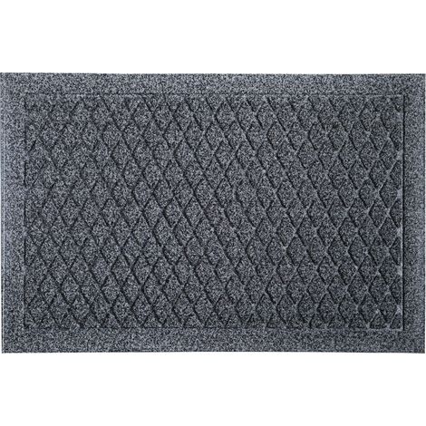 Dirt Defender Scraper Doormat, Diamond, 40x60cm, Grey (1/4)