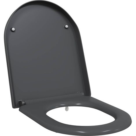 Toilettensitz Anthrazit 49 x 36 x 4 cm Duroplast