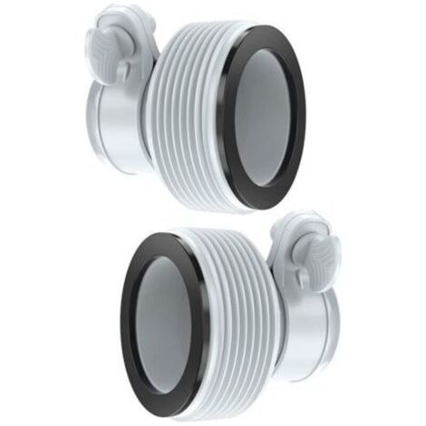 Hose adapters in pack of 2 for filtration pumps and seawater systems, adapter type 1.25" to 1.5". (1/5)