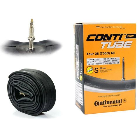 Continental Tour 28 All Schlauch (27"/28" x 1,25" - 1,75") Presta-Ventil 60 mm (1/5)