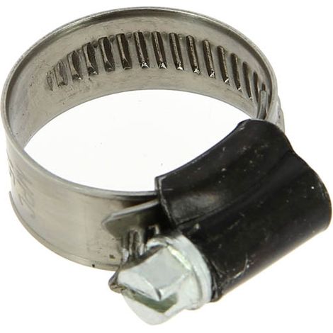 Collier acier à vis tangente bande pleine 12mm Ø16 à 27