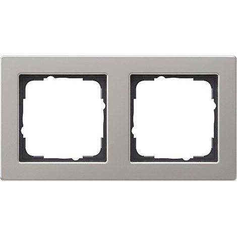 GIRA 021233 E2 CADRE DE FINITION, ARGENT