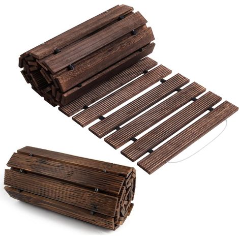 Passerelle Bois Extérieur 8ft – Allée Jardin Bois – Chemin Terrasse Décoratif