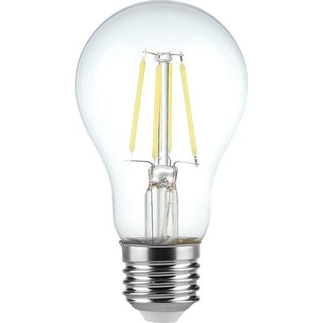 Bombilla LED V-TAC E27 4W 100LM/W Filamento A60 Blanco Frío