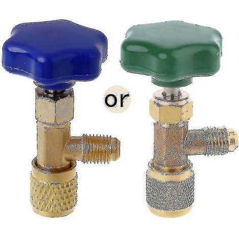 Ouvre-bouteille à robinet pour canette de climatisation automatique 1/4 SAE pour réfrigérant à gaz R22 R134a R410a (bejoey) (1/4)