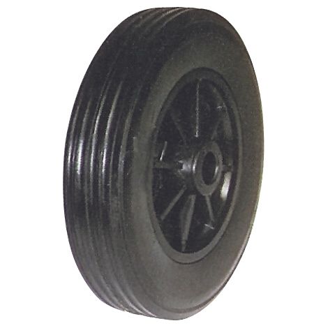 Ruota piena Ø200 mm in poliuretano per carrelli portasacchi foro Ø20 mm Utilia