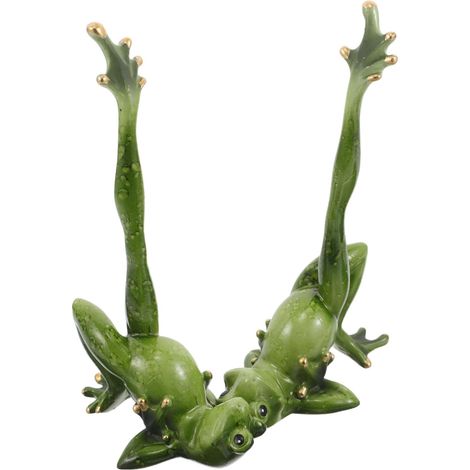 2 Pièces Figurines Yoga Résine Décoration de Bureau et Jardin Statuettes Artisanales Miniatures pour Ornement Original (1/5)