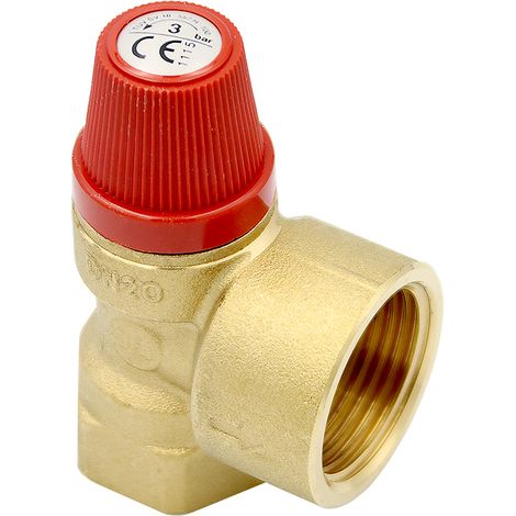 Caleffi Membran-Sicherheitsventil 530530 3/4" IG x 1" IG, 3 bar, Leistung 100 kW (1/5)