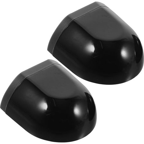 2 butoirs de porte - plastique - noir - pour maison et bureau (1/5)