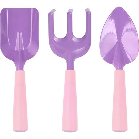 Set di 3 attrezzi da giardinaggio per bambini - Viola (1/5)
