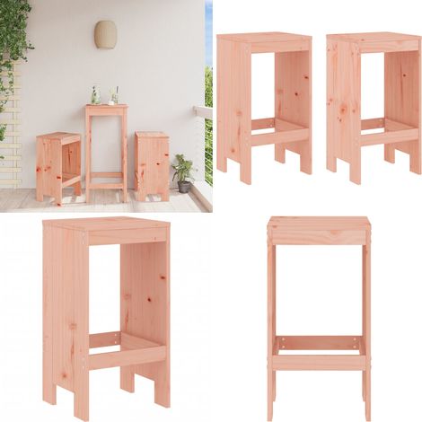 Tabourets de bar lot de 2 40x36x75 cm bois massif Douglas - Tabourets De Bar - Chaises De Jardin - Mobilier De Jardin - Bois Massif - Design Rustique - Home & Living (1/5)