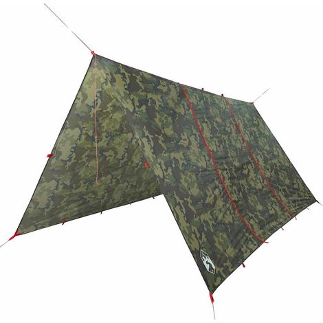 Bâche de camping camouflage 451x420 cm imperméable
