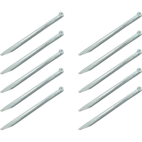 Tentpeg 30cm metal semicircular 10 piezas en bolsa de plástico (1/5)