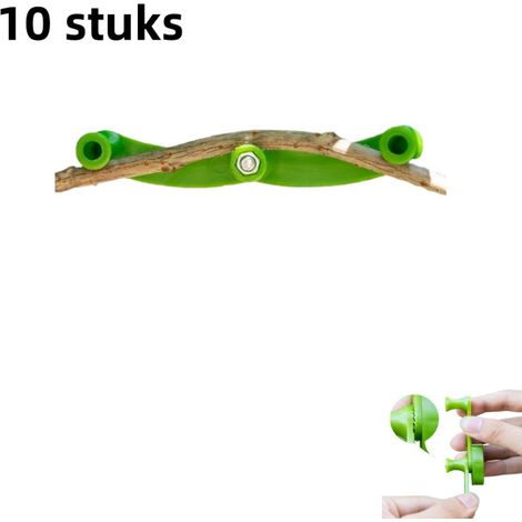 Écarteur de branches réglable en 10 pièces - Pince à branches - Pour la fixation des branches - Vert (1/5)