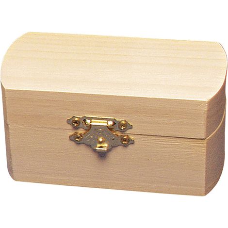RAYHER - SCRIGNO PORTA OGGETTI IN LEGNONON TRATTATO - FORMA SEMI-OVALE 10x6CM
