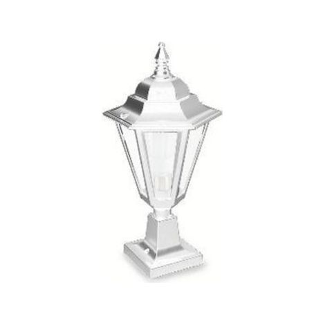 Bollard classic ELITE 6 IP44 E27 42W 620mm Frosted glass Bianco
