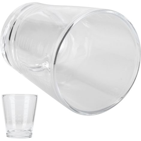 Transparenter 80-ml-Messbecher für Kaffee, Milch, präzises Abmessen für Zuhause, Büro, Café. (1/5)
