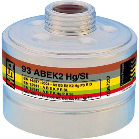 Filtres respiratoires combinés 92/93 A2B2E2K2 HG P3 - MSA