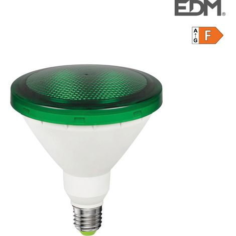 Ampoule Led Par38 Verte E27 éclairage Led Vert Puissant Et Résistant Aux Intempéries. - Edm