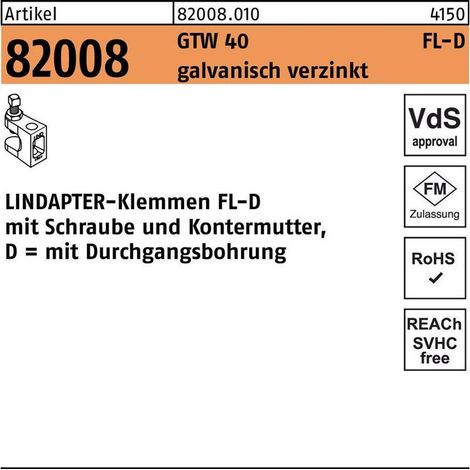 Pince de levage R 82008 GTW 40 FL-D pour