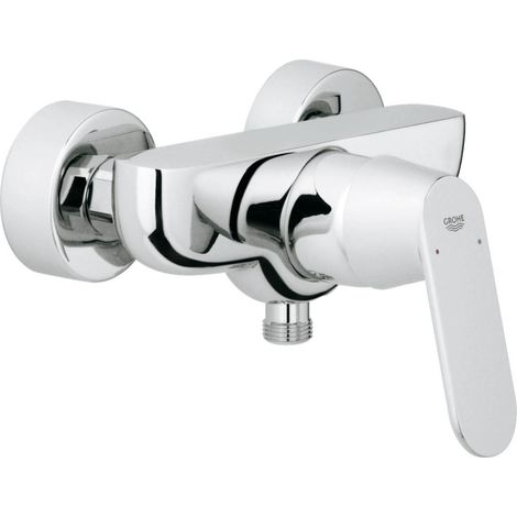 Mitigeur monocommande Eurosmart Cosmopolitan 32837000 – Montage mural – Tête en inox – GROHE SilkMove 46 mm – Limiteur de débit ajustable (1/10)
