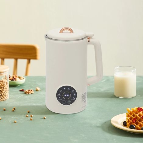 Machine à Lait de Soja,1000ml Mixeur à Lait de Noix Automatique Multifonction avec écran LED, Autonettoyante, appareil multifonctionnel à 10 lames, pour Avoine, Soja, Noix (1/5)
