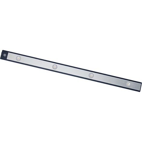 Ultradünne LED-Schrankleuchte, smart, wiederaufladbar, kabellos, mit Bewegungssensor, 60 cm / 23,6 Zoll, schwarz (1/5)
