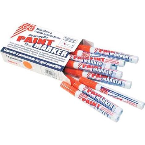 Pennarello Indelebile Marcatore Permanente Universale Hf 455 col. Argento cf.6Pz