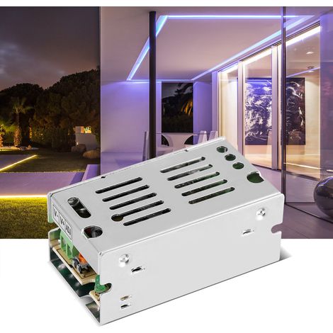 Fuente de alimentación conmutada PWM de 5V 2A 10W – aluminio – para LEDs, tecnología de seguridad y electrónica. (1/5)