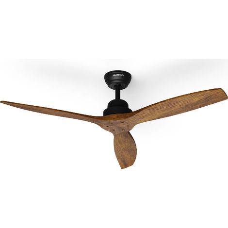 Klarstein Ventilador de techo Santa Elena 52" 9.060m³/h palas de madera auténtica 6 velocidades mando a distancia