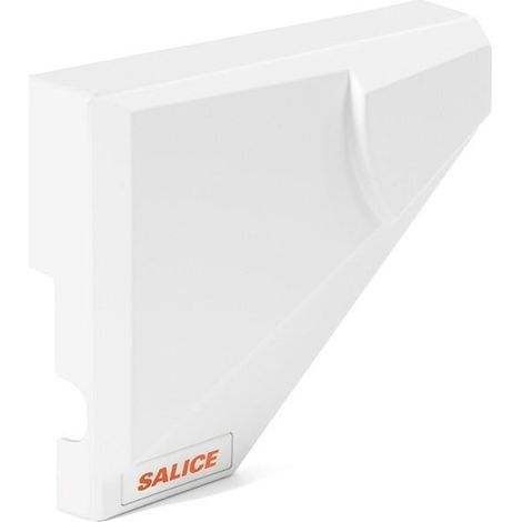 tapeta de cobertura. plástico rígido. para mecanismo evolift - salice mano izquierda acabado blanco