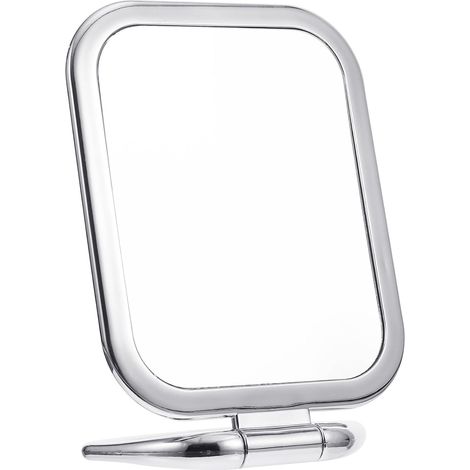 Miroir Argenté Plastique de Face Double en Maquillage Pliable (1/5)