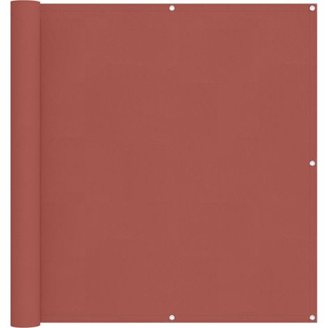 Balkonsichtschutz Terrakotta 110 x 200 cm Oxford-Stoff vidaXL
