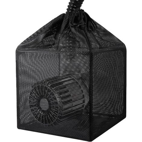 Bolsa de filtro para estanque,Bolsa de barrera para bomba,25 cm (10 pulgadas),Bolsa de filtro para bomba de agua,25 x 25 x 25 cm,Negra (1/5)