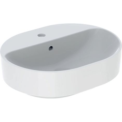 Geberit VariForm Lavabo à poser elliptique, 500x400mm, avec trou (1/2)