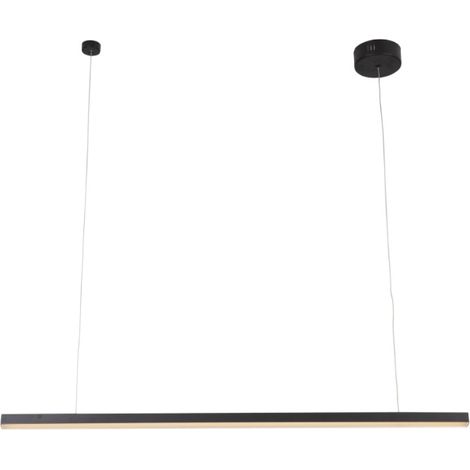 Lampada sospensione moderna nera barra TRIO LED 36W Maxlight (1/3)