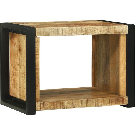 vidaXL Wall Cube with Storage Brown 55 x 35 x 40 cm Solid Mango Wood (1/5)