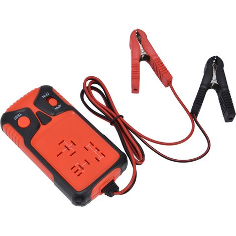 Testeur de relais multifonctionnel portable résistant aux hautes températures, détecteur de relais de batterie 12 V pour voiture (rouge) (1/5)