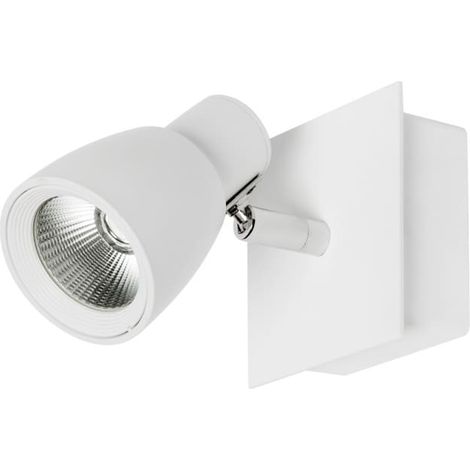 Sulion - Spot mural LED simple orientable en aluminium finition blanc mat