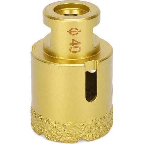 Foret Diamant M14 40mm pour Perçage Marbre Béton, Scie Cloche à Couronne (1/5)