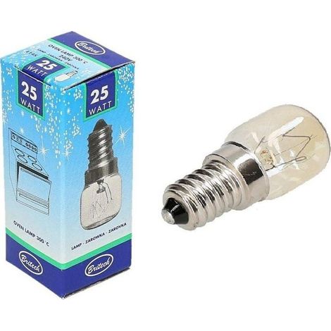 Ampoule de four E14 25W résistante à haute température 300°C, pour appareils électroménagers de cuisson, fixation standard, lot de 1 pièce, compatible avec la plupart des fours domestiques (1/3)