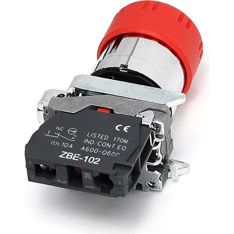 Bouton d'arrêt d'urgence XB4-BS442 - Bouton d'arrêt d'urgence avec diamètre de montage de 22 mm (ZBE) (1/4)