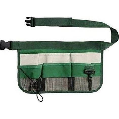 Gürteltaschen aus Oxford-Gewebe für Gartengeräte, Werkzeugtaschen mit mehreren Fächern, für Dachdecker (34 x 23 cm, Grün) (1/4)