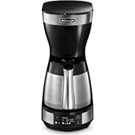 DeLonghi ICM16731 Freestanding - Machine à café (Freestanding, Filter coffee machine, 1.25 L, Ground coffee, Black, Stainless steel) (1/4)