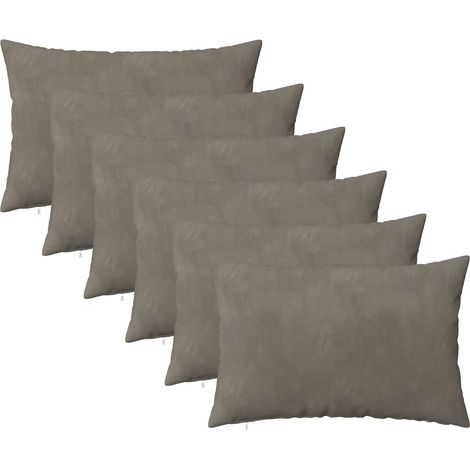 Funda de almohada 6 pcs HEERLEN Gris Claro 50 x 70 cm vidaXL (1/5)