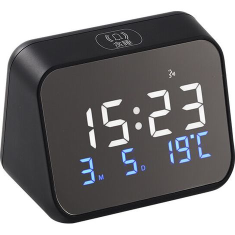Creative Intelligent LED Alarm Clock Digital Screen Large Snooze Function with Temperature and Calendar (1/5)